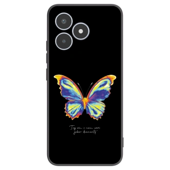 Picasee Realme C53 Hülle - Schwarzes Silikon - Diamanty Black