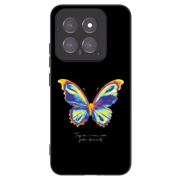 Picasee Xiaomi 14 Hülle - Schwarzes Silikon - Diamanty Black