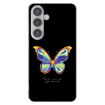 Picasee Samsung Galaxy S24 S921B 5G Hülle - Transparentes Silikon - Diamanty Black