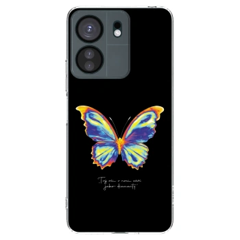 Picasee Xiaomi Redmi 13C 4G Hülle - Transparentes Silikon - Diamanty Black