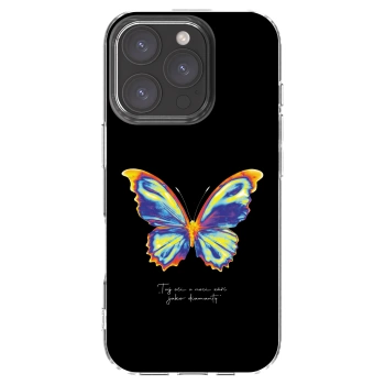 Picasee Apple iPhone 16 Pro Hülle - Transparentes Silikon - Diamanty Black