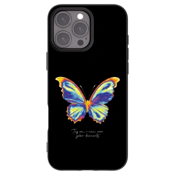 Picasee Apple iPhone 16 Pro Max Hülle - Schwarzes Silikon - Diamanty Black