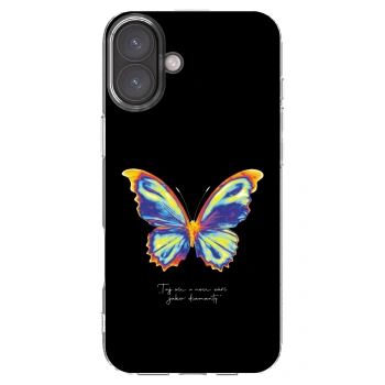 Picasee Apple iPhone 16 Plus Hülle - Transparentes Silikon - Diamanty Black