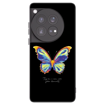 Picasee OnePlus 12 5G Hülle - Schwarzes Silikon - Diamanty Black