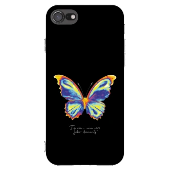 Picasee Apple iPhone 7 Hülle - Transparentes Silikon - Diamanty Black