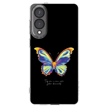 Picasee Samsung Galaxy S25 Edge 5G Hülle - Transparentes Silikon - Diamanty Black