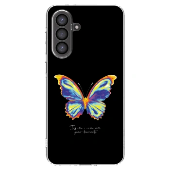 Picasee Samsung Galaxy A36 5G Hülle - Transparentes Silikon - Diamanty Black