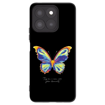 Picasee Honor X8c Hülle - Schwarzes Silikon - Diamanty Black
