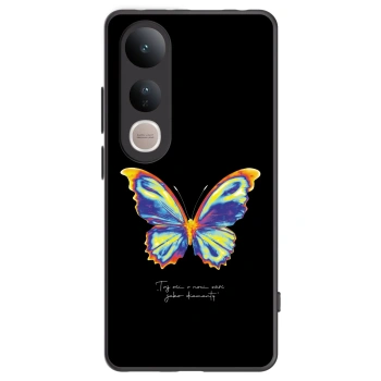 Picasee Vivo V50 Lite 5G Hülle - Schwarzes Silikon - Diamanty Black
