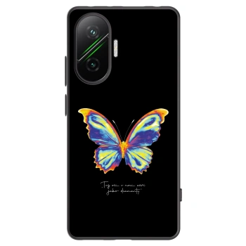 Picasee Xiaomi Poco F7 5G Hülle - Schwarzes Silikon - Diamanty Black
