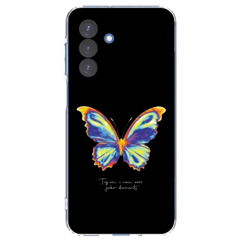 Picasee Samsung Galaxy A17 5G Hülle - Transparentes Silikon - Diamanty Black