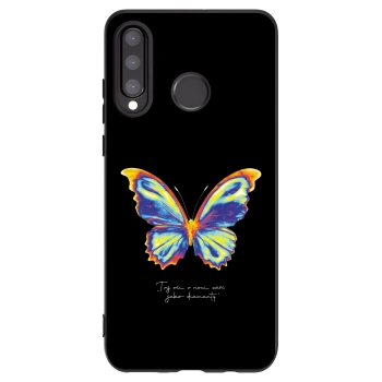 Picasee Huawei P30 Lite Hülle - Schwarzes Silikon - Diamanty Black