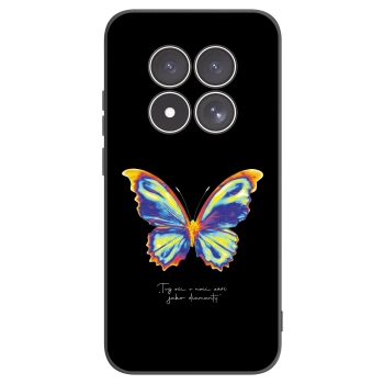 Picasee Xiaomi Redmi Note 15 Pro 5G Hülle - Schwarzes Silikon - Diamanty Black