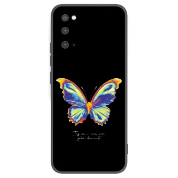 Picasee Samsung Galaxy S20 G980F Hülle - Schwarzes Silikon - Diamanty Black