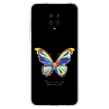 Picasee Xiaomi Redmi Note 9 Pro Hülle - Transparentes Silikon - Diamanty Black