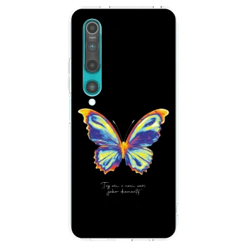 Picasee Xiaomi Mi 10 Hülle - Transparentes Silikon - Diamanty Black