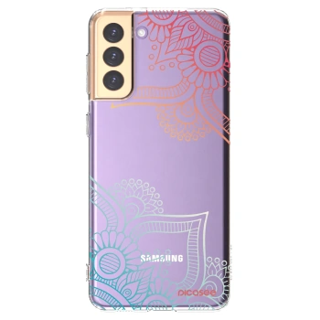 Picasee Samsung Galaxy S21+ 5G G996F Hülle - Transparentes Silikon - Blumenmuster
