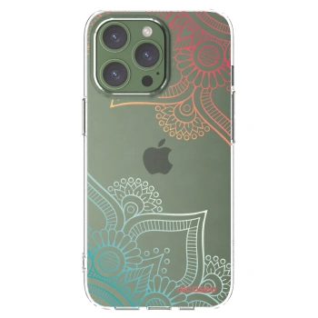 Picasee Apple iPhone 13 Pro Hülle - Transparentes Silikon - Blumenmuster