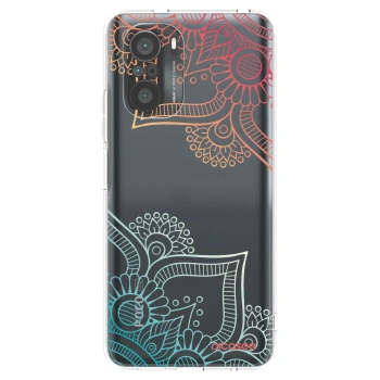 Picasee Xiaomi Poco F3 Hülle - Transparentes Silikon - Blumenmuster