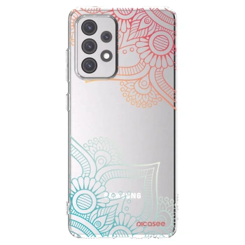 Picasee Samsung Galaxy A52s 5G A528B Hülle - Transparentes Silikon - Blumenmuster
