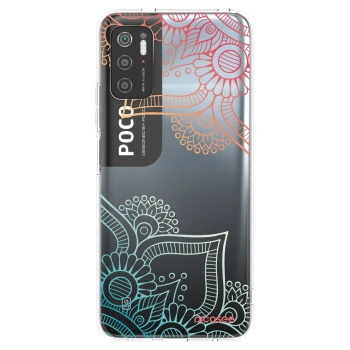 Picasee Xiaomi Poco M3 Pro 5G Hülle - Transparentes Silikon - Blumenmuster