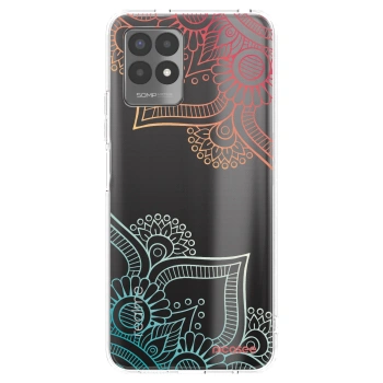 Picasee Realme 8i Hülle - Transparentes Silikon - Blumenmuster