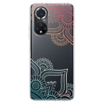 Picasee Huawei Nova 9 SE Hülle - Transparentes Silikon - Blumenmuster