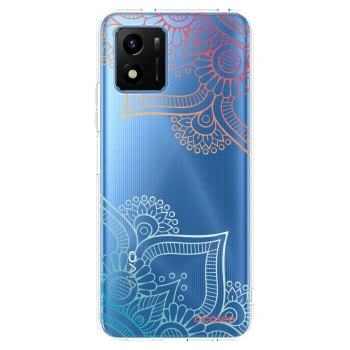 Picasee Vivo Y01 Hülle - Transparentes Silikon - Blumenmuster