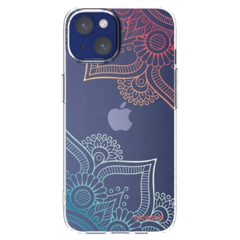 Picasee Apple iPhone 14 Hülle - Transparentes Silikon - Blumenmuster
