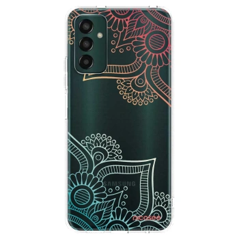 Picasee Samsung Galaxy M13 M135F Hülle - Transparentes Silikon - Blumenmuster