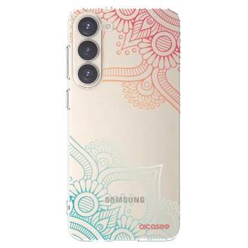 Picasee Samsung Galaxy S23+ 5G Hülle - Transparentes Silikon - Blumenmuster