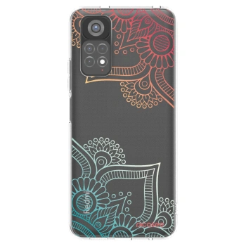 Picasee Xiaomi Redmi Note 11S 5G Hülle - Transparentes Silikon - Blumenmuster