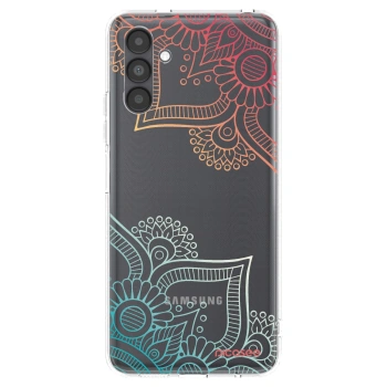 Picasee Samsung Galaxy A04s A047F Hülle - Transparentes Silikon - Blumenmuster