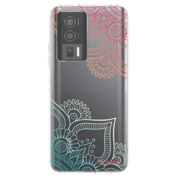 Picasee Xiaomi Poco F5 Pro 5G Hülle - Transparentes Silikon - Blumenmuster