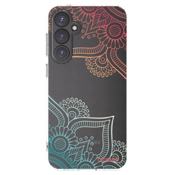 Picasee Samsung Galaxy S23 FE S711B Hülle - Transparentes Silikon - Blumenmuster