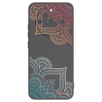 Picasee Realme 11 Pro+ Hülle - Schwarzes Silikon - Blumenmuster