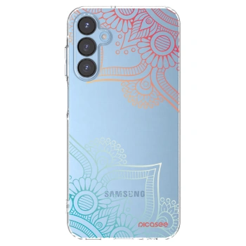 Picasee Samsung Galaxy A15 A156B 5G Hülle - Transparentes Silikon - Blumenmuster