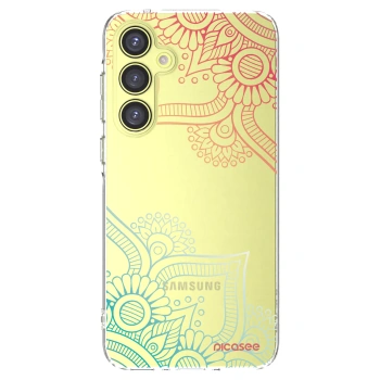 Picasee Samsung Galaxy A35 5G A356B Hülle - Transparentes Silikon - Blumenmuster