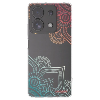 Picasee Xiaomi Redmi Note 13 Pro 4G Hülle - Transparentes Silikon - Blumenmuster
