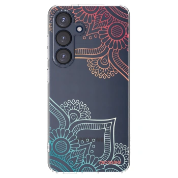 Picasee Samsung Galaxy S25 5G Hülle - Transparentes Silikon - Blumenmuster