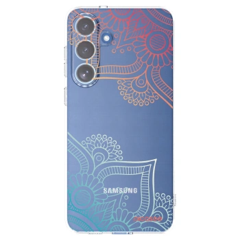 Picasee Samsung Galaxy S25 FE 5G Hülle - Transparentes Silikon - Blumenmuster