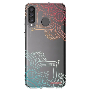 Picasee Huawei P30 Lite Hülle - Transparentes Silikon - Blumenmuster