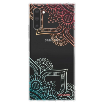 Picasee Samsung Galaxy Note 10 N970F Hülle - Transparentes Silikon - Blumenmuster