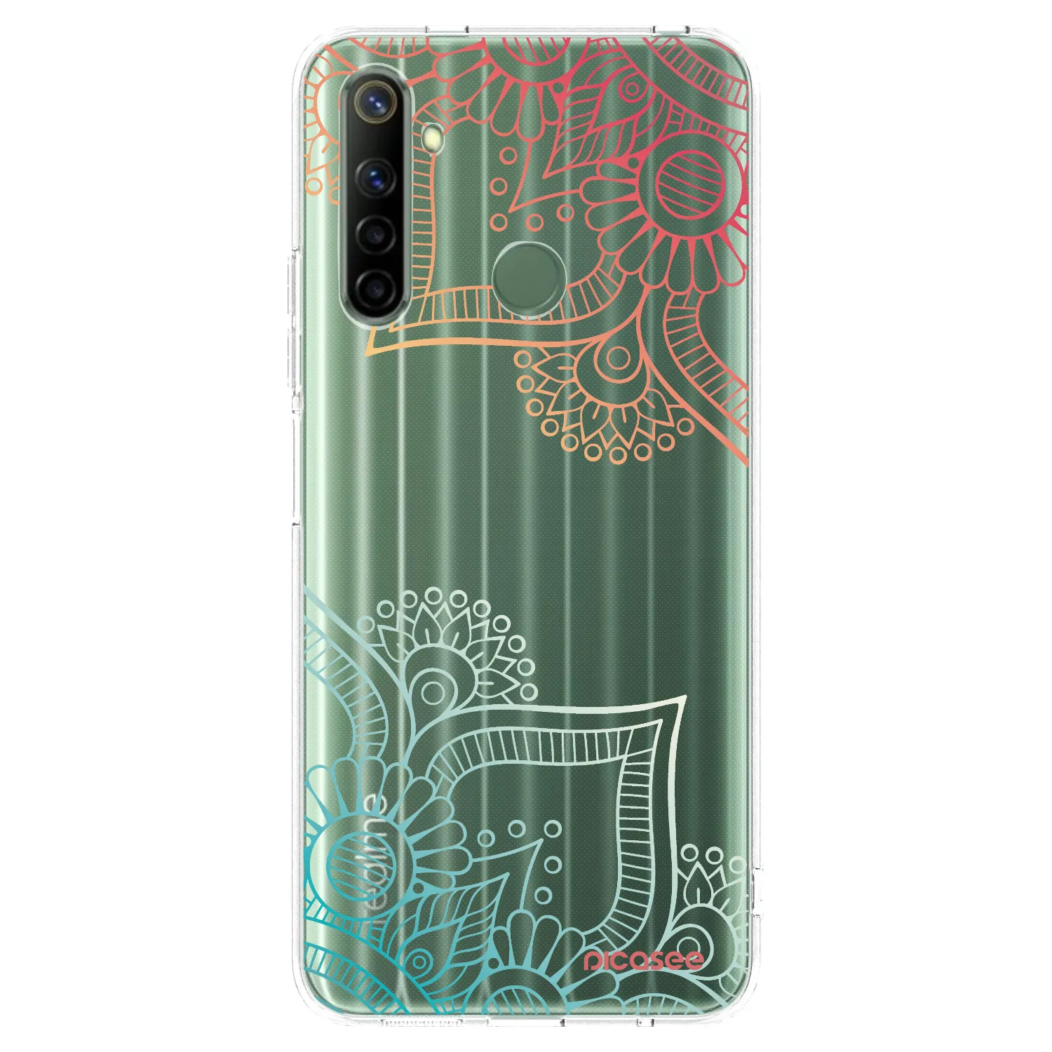Picasee Realme 6i Hülle - Transparentes Silikon - Blumenmuster