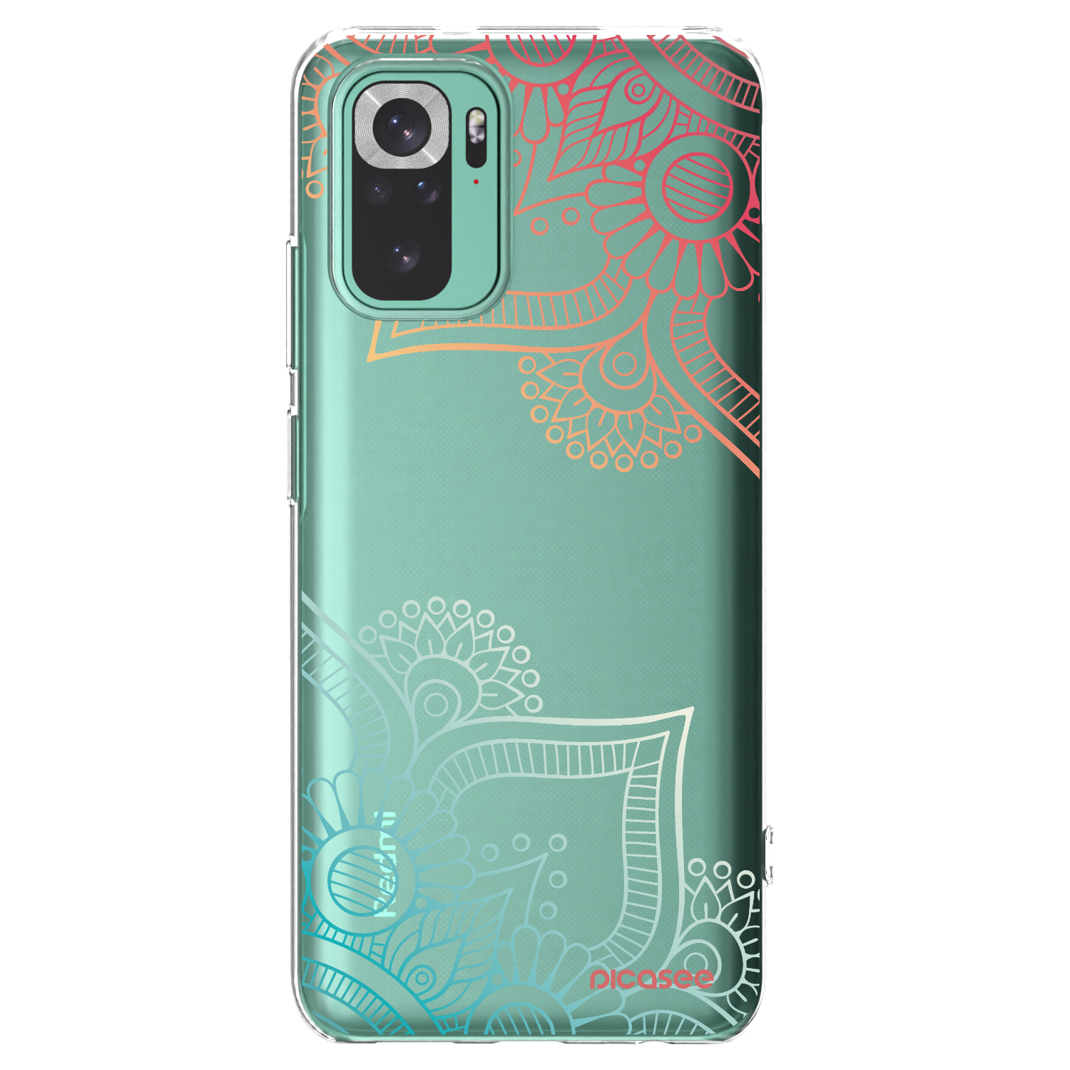 Picasee Xiaomi Redmi Note 10 Pro Hülle - Transparentes Silikon - Blumenmuster