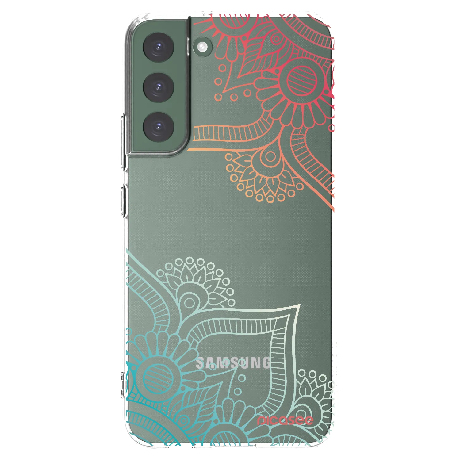 Picasee Samsung Galaxy S22+ 5G Hülle - Transparentes Silikon - Blumenmuster