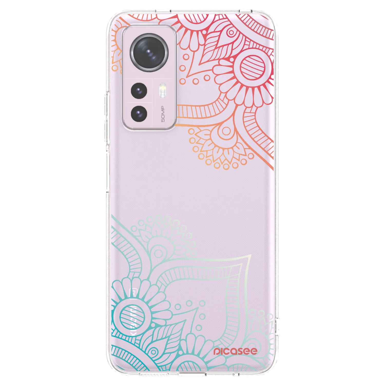 Picasee Xiaomi 12 Hülle - Transparentes Silikon - Blumenmuster