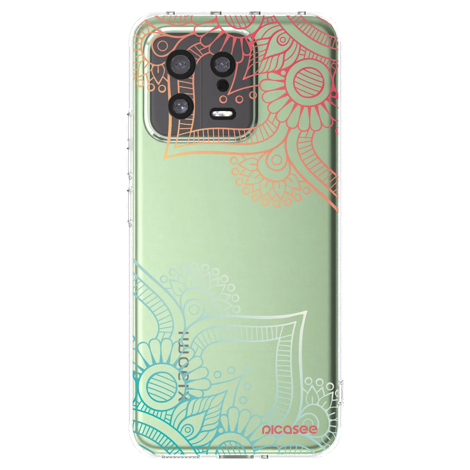 Picasee Xiaomi 13 Hülle - Transparentes Silikon - Blumenmuster