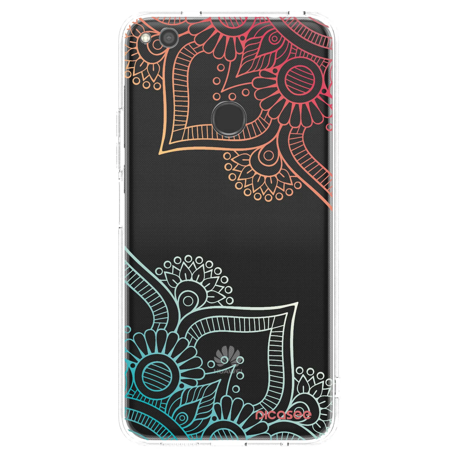 Picasee Huawei P9 Lite 2017 Hülle - Transparentes Silikon - Blumenmuster