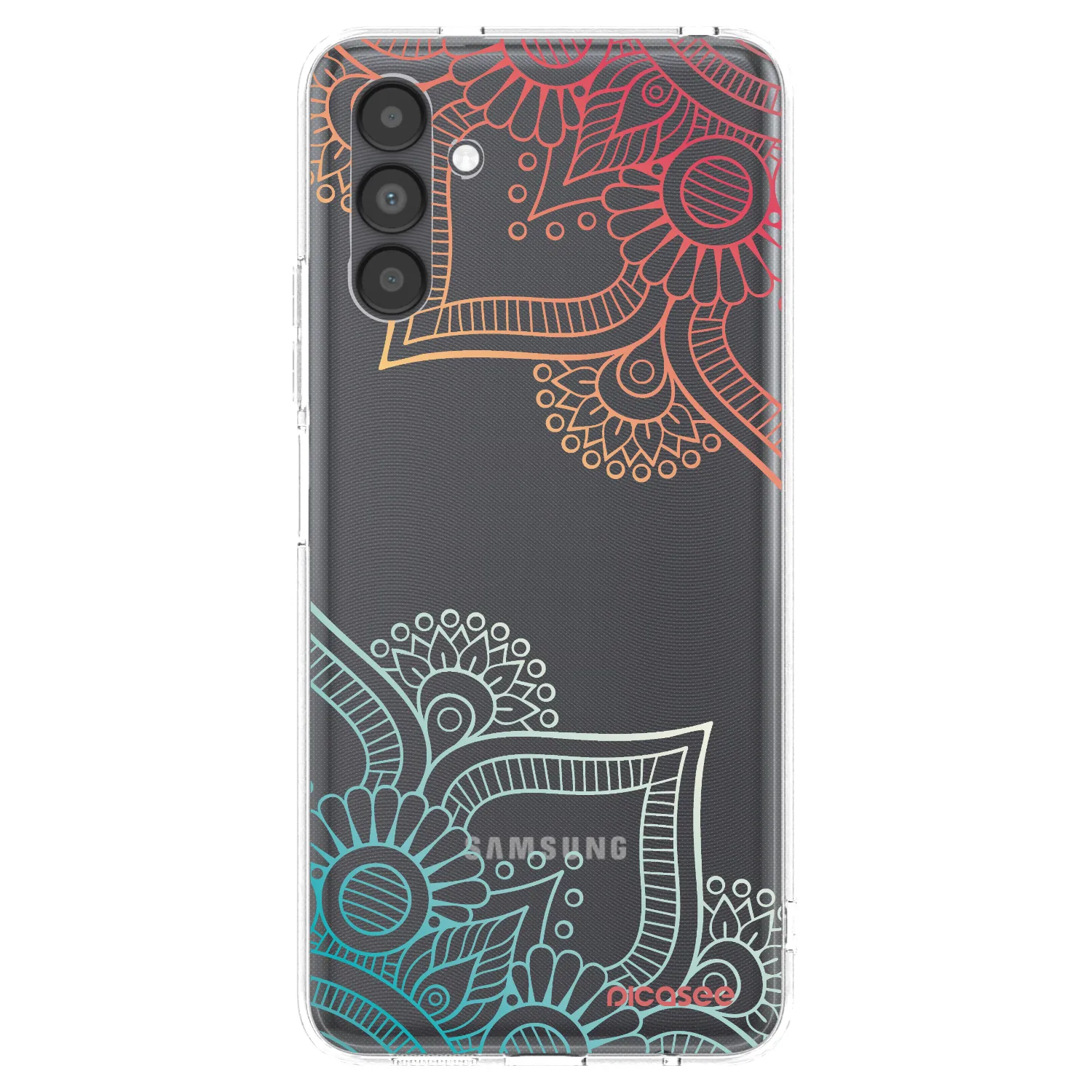 Picasee Samsung Galaxy A04s A047F Hülle - Transparentes Silikon - Blumenmuster